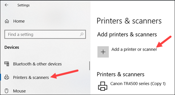 Wireless Canon Printer in Windows 10/11